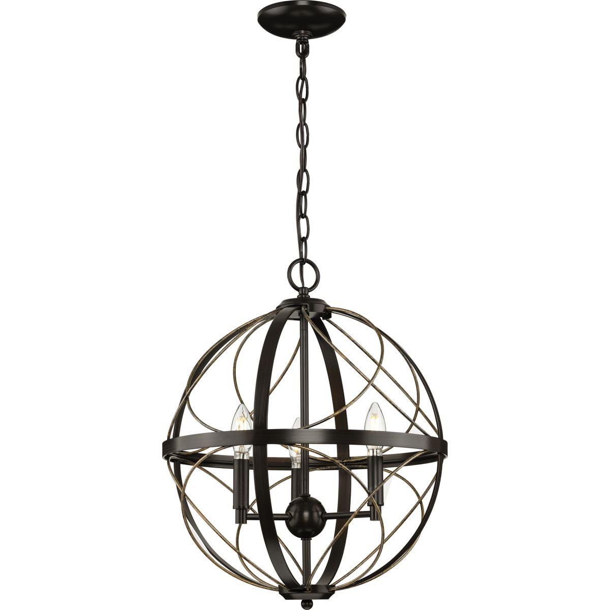 Progress Lighting Antique Bronze 3-Light Pendant