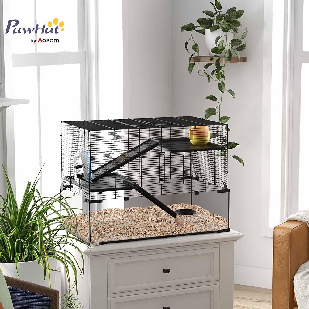 PawHut Multi-Level Hamster Habitat