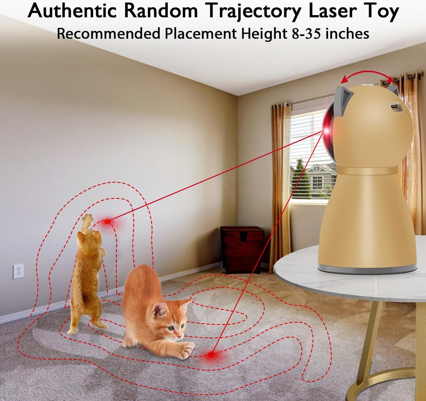 Valonii Automatic Interactive Laser Pet Toy