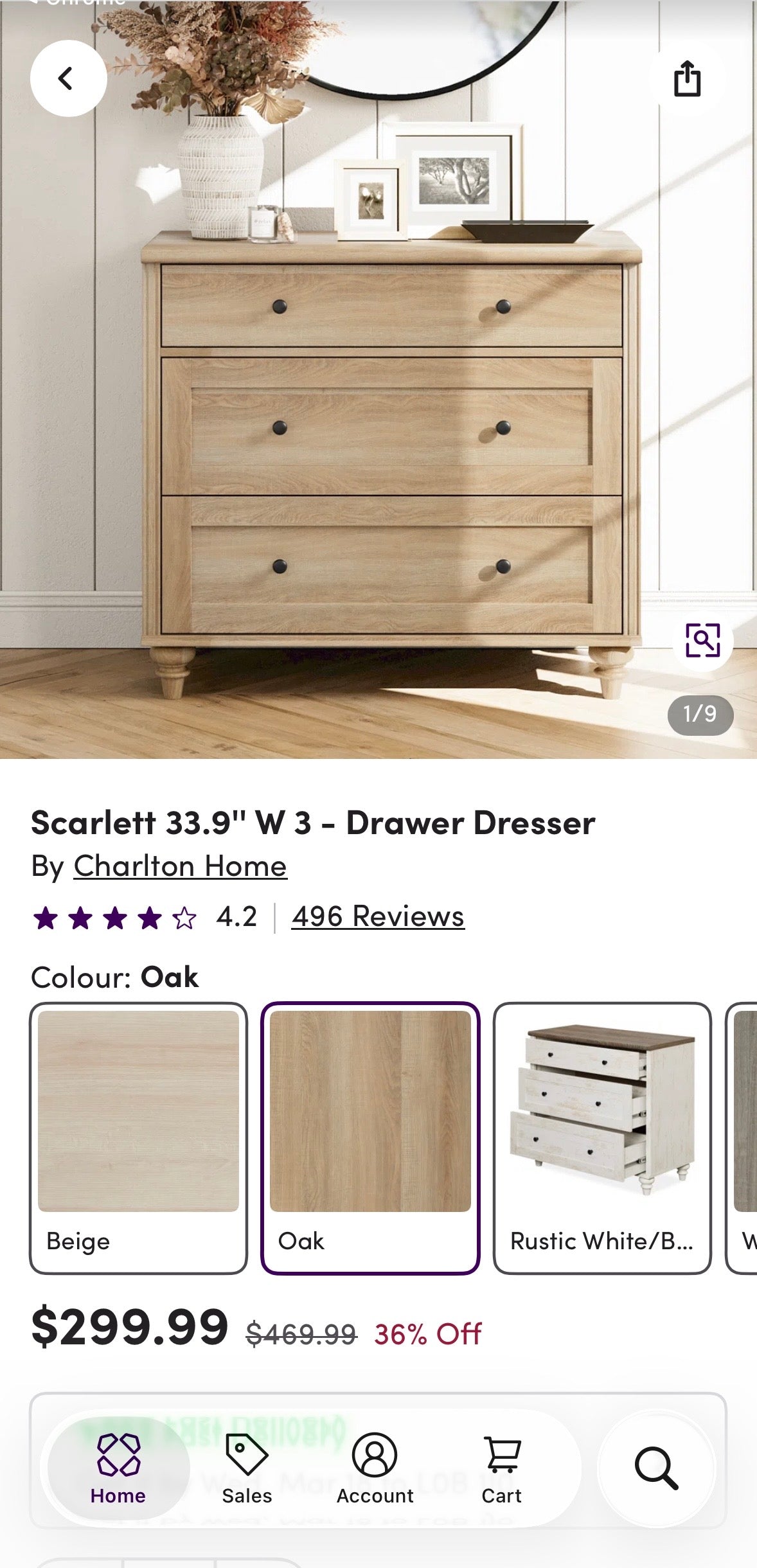 Rustic 3-Drawer Farmhouse Dresser