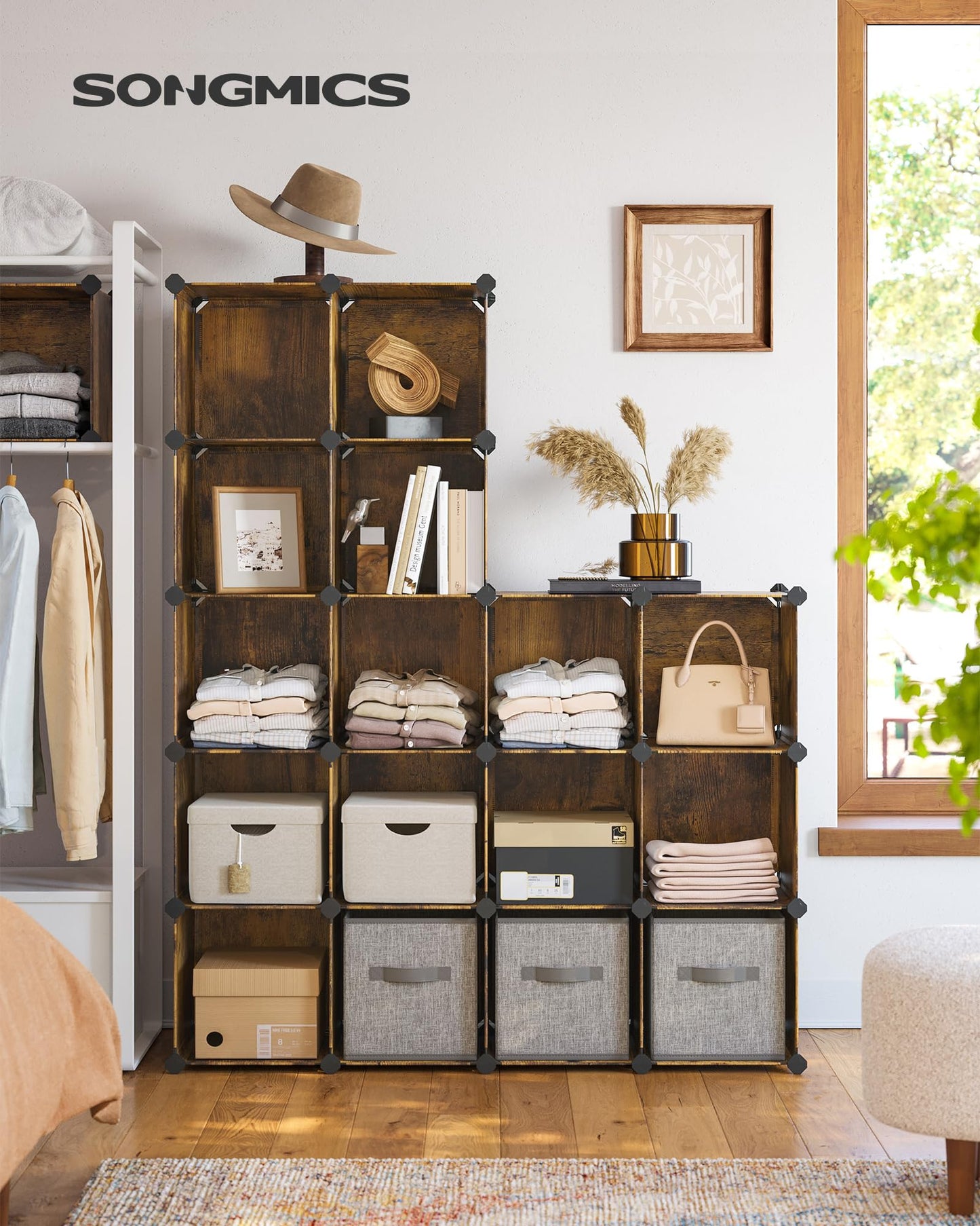 16-Cube Modular Storage Organizer
