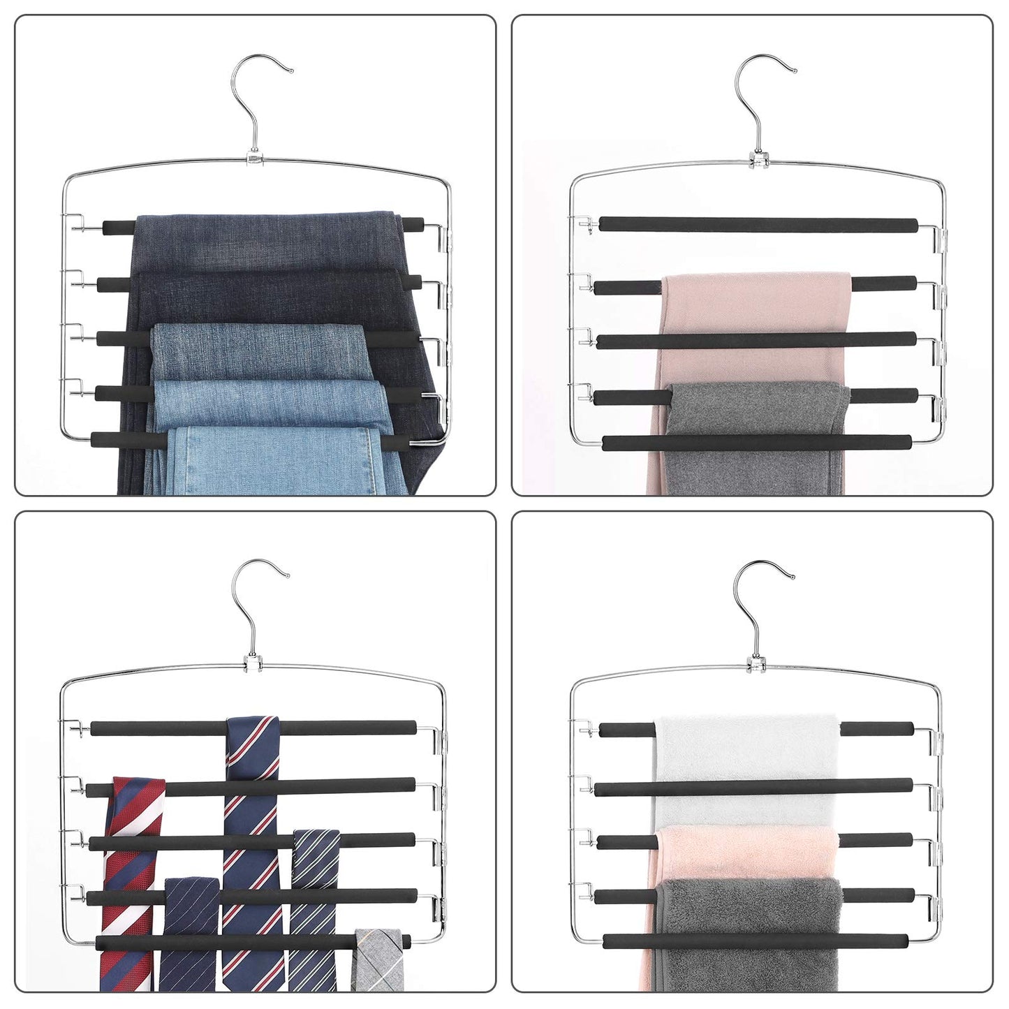 Space-Saving Trouser Hanger Set