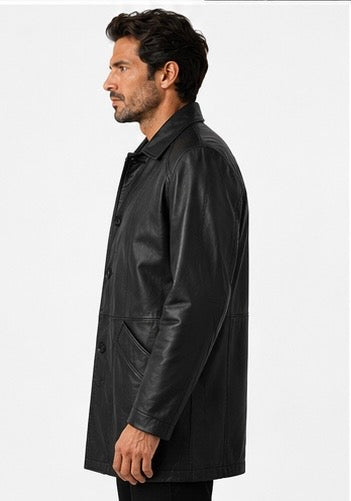 Men’s Classic Black Leather Jacket