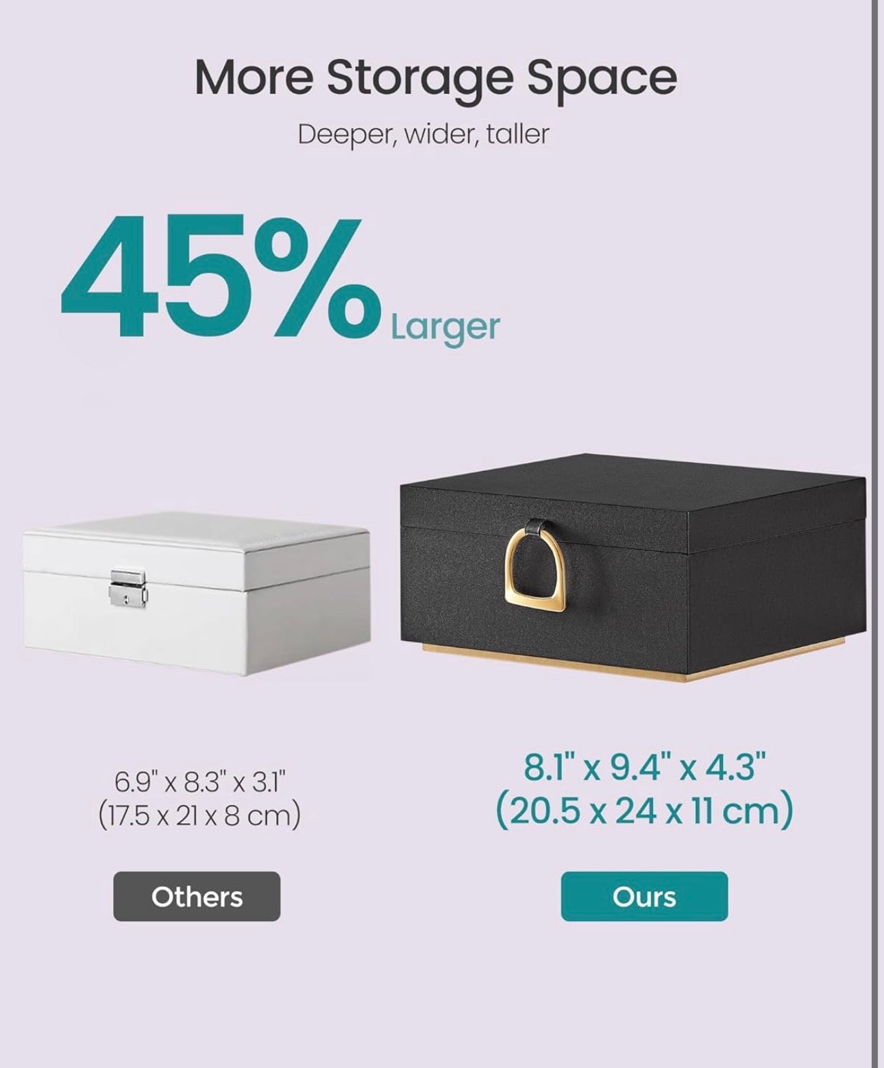 SONGMICS Elegant Forest Green Jewelry Box