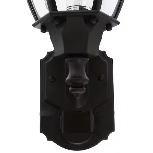 Heath-Zenith Alexandria 180° Black Motion-Sensing Outdoor Lantern