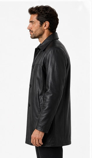 Men’s Premium Black Leather Jacket with Liner