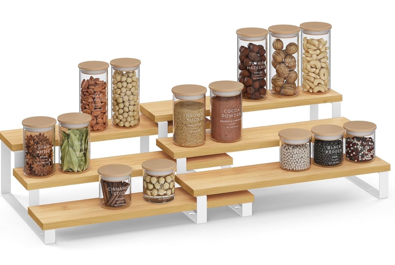 SONGMICS 3-Tier Expandable Spice Rack Set