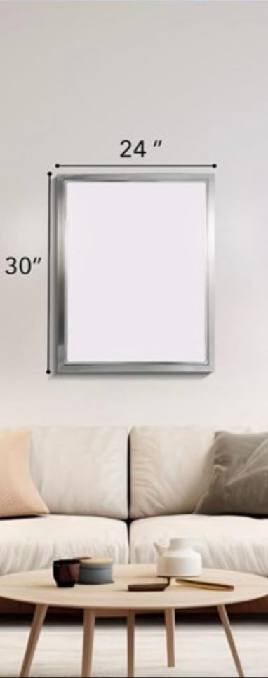 NEW – Head West Brushed Nickel Bathroom Mirror – 24” x 30”