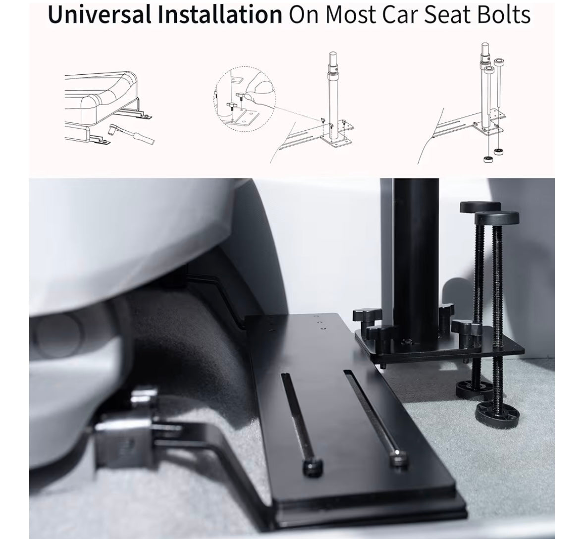 VIVO Vehicle Laptop Mount Stand — Adjustable Universal Car Mount for Laptops & Tablets (Open Box – Brand New)