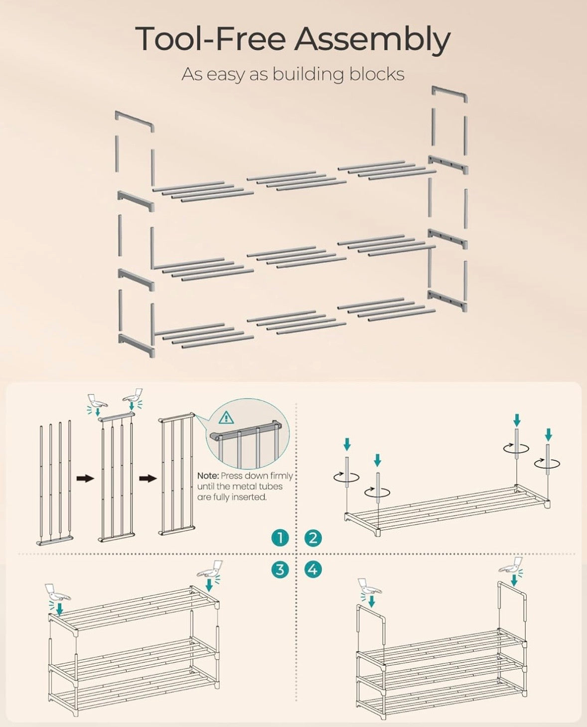 3-Tier Shoe Rack Organizer