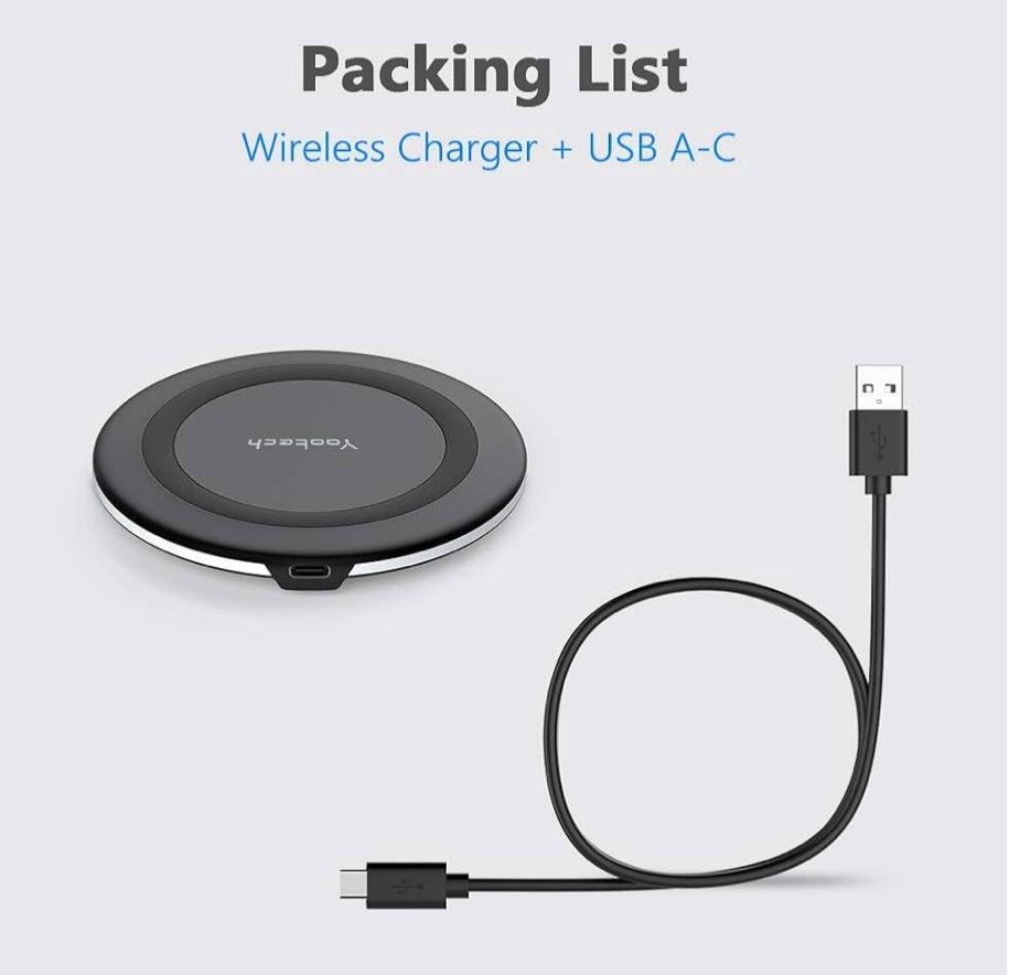 Yootech Wireless Charging Pad – Fast, Safe & Sleep-Friendly (40% Off Amazon Price)
