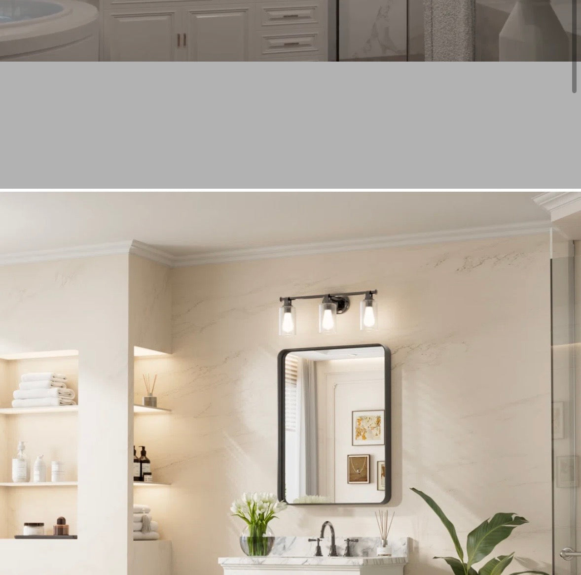 Modern Rectangle Bathroom Mirror