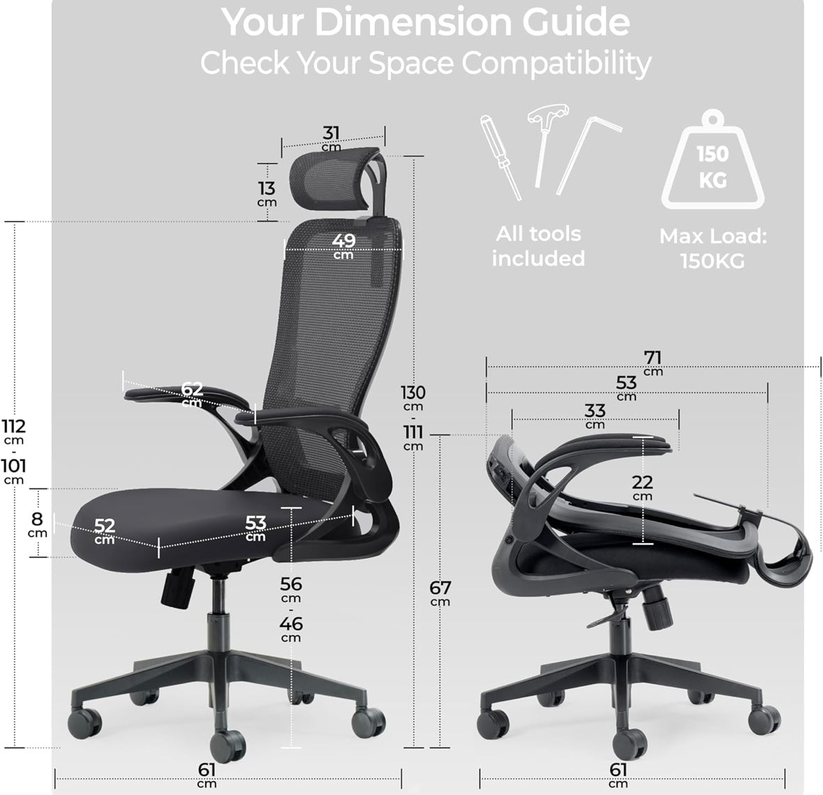 Tervo Model U Ergonomic Office Chair – 40% Off Amazon Price!