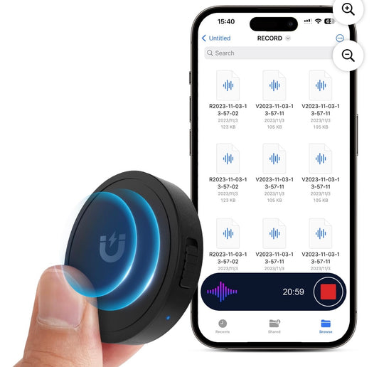 128GB Digital Voice Recorder – AI Noise Cancellation | Voice Activated | MP3 Playback | Model NZ007