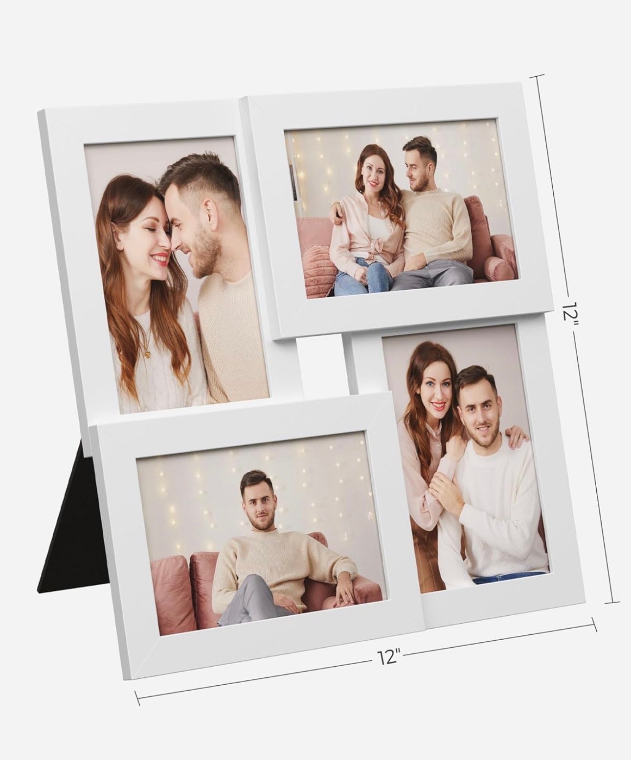SONGMICS 4-Opening Collage Photo Frame – Cloud White