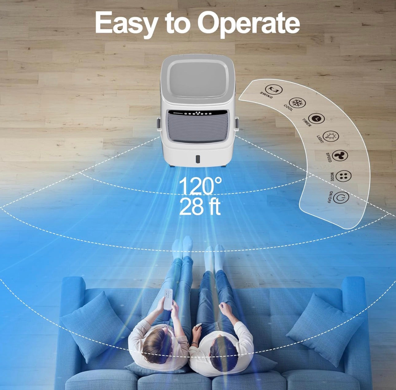 Uthfy 3-in-1 Portable Swamp Cooler