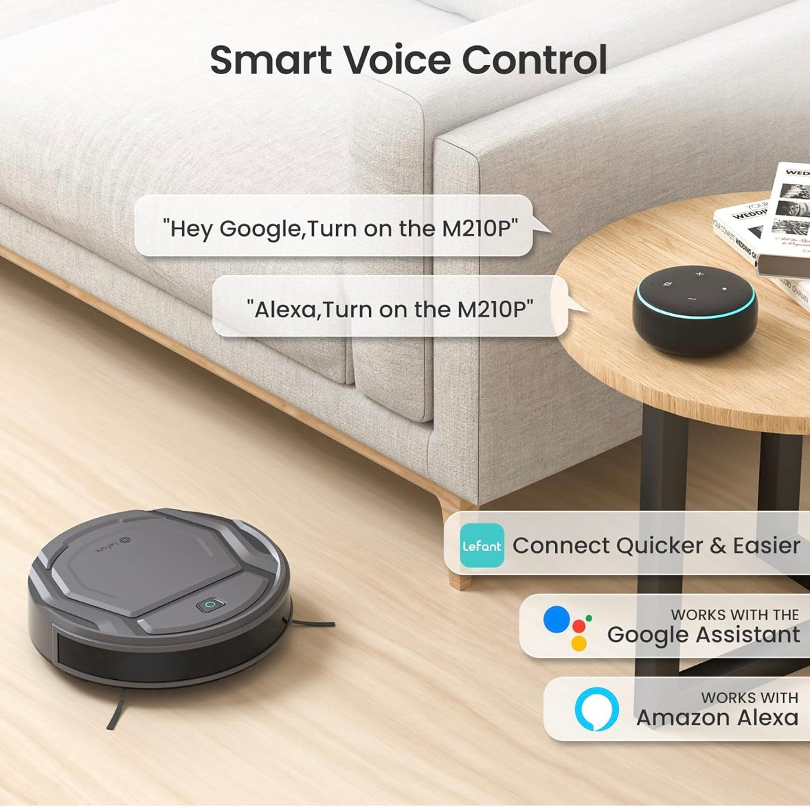 NEW – Lefant M210 Pro Robot Vacuum – Pet-Friendly Smart Cleaning with App Control