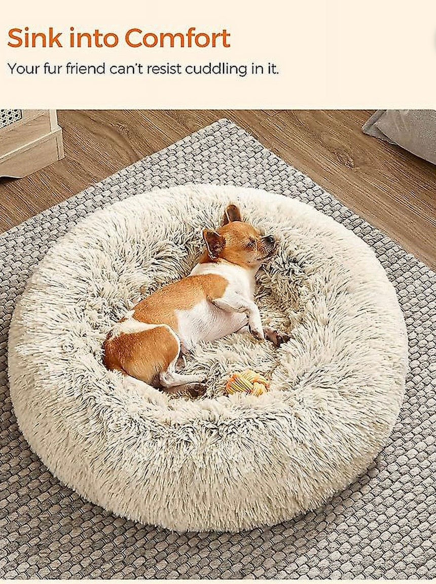 Fluffy Donut Dog Bed