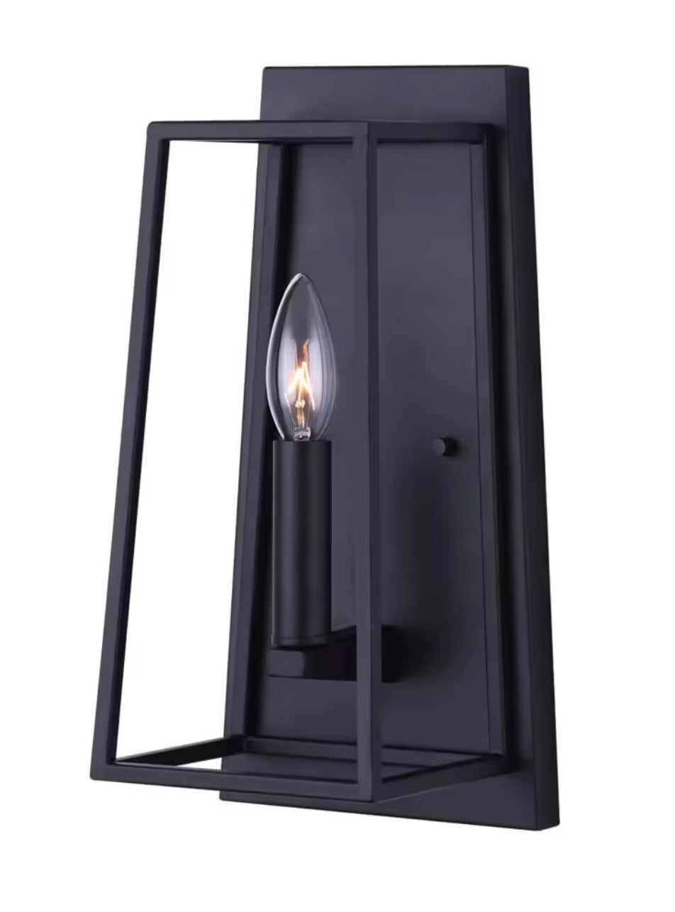 Progress Lighting – Adley Matte Black Wall Sconce