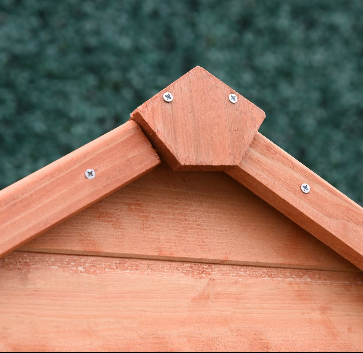 Outsunny Wooden Outdoor Storage Shed – 3 Shelves | Waterproof Fir Wood | Lockable Double Doors | Natural Finish