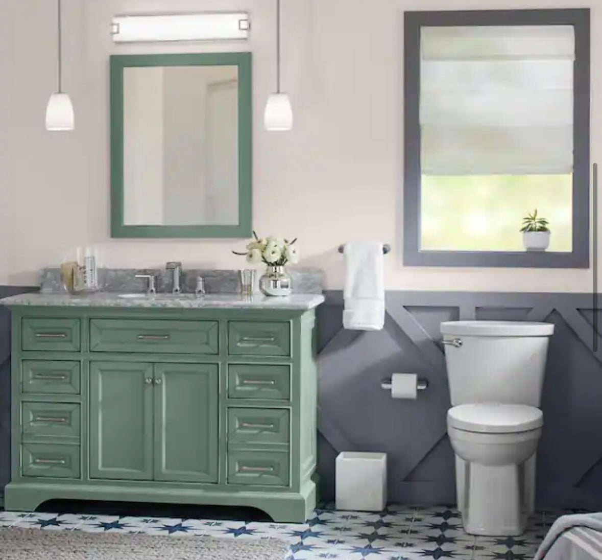 Home Decorators Collection LED Vanity Light Fixture — Modern 32W Integrated LED Bathroom Wall Light