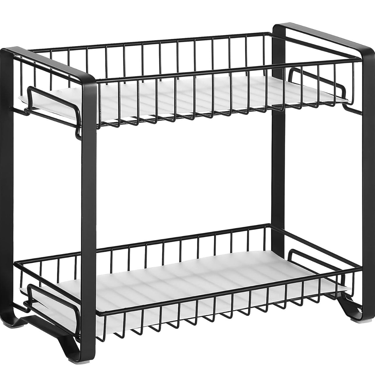 SONGMICS 2-Tier Plastic Spice Rack Organizer