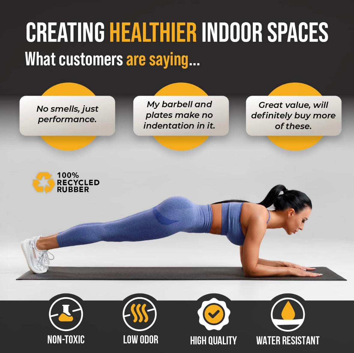 Dinoflex Heavy-Duty Rubber Floor Runner – Made in Canada 🇨🇦