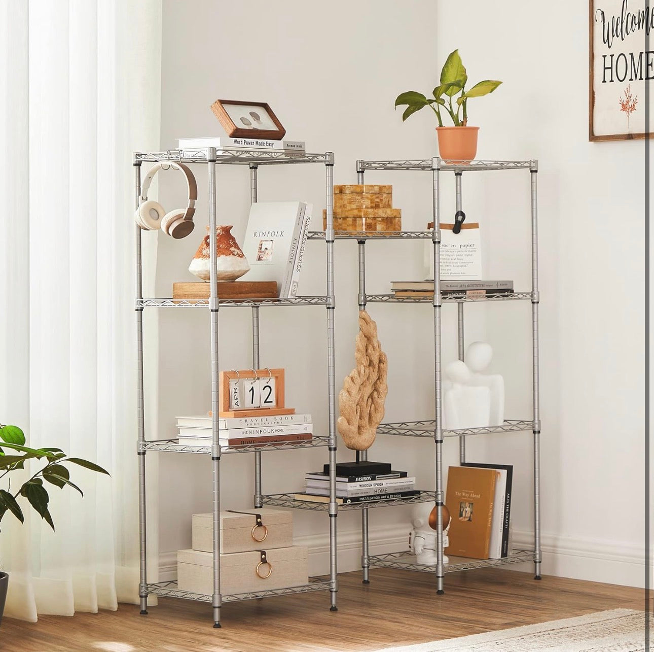 SONGMICS 5-Tier Adjustable Metal Storage Shelf