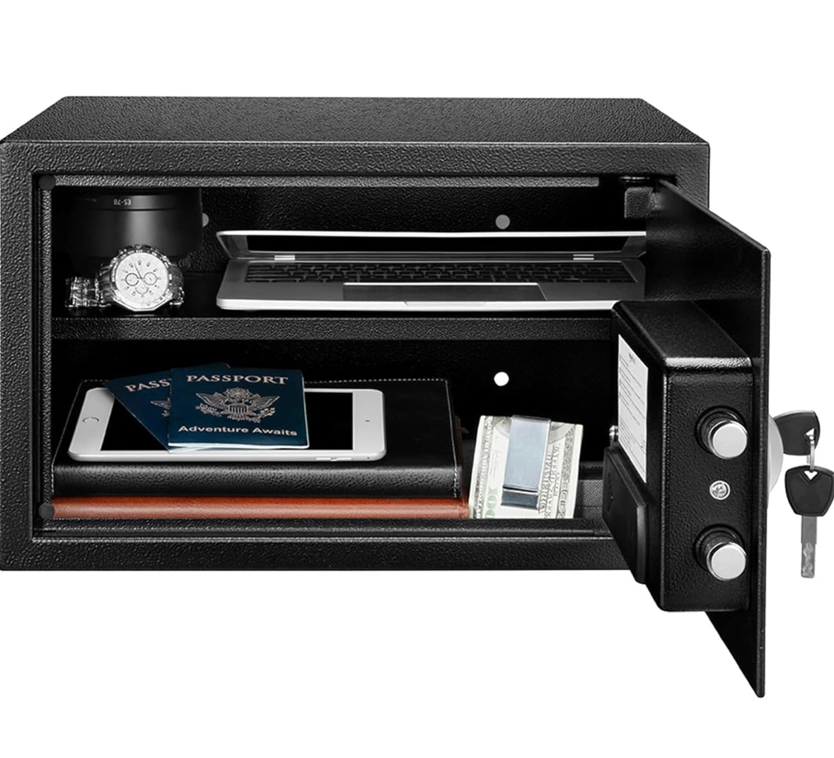 NEW – Amazon Basics 1.2 Cubic Foot Electronic Security Safe with Digital Lock & Keys