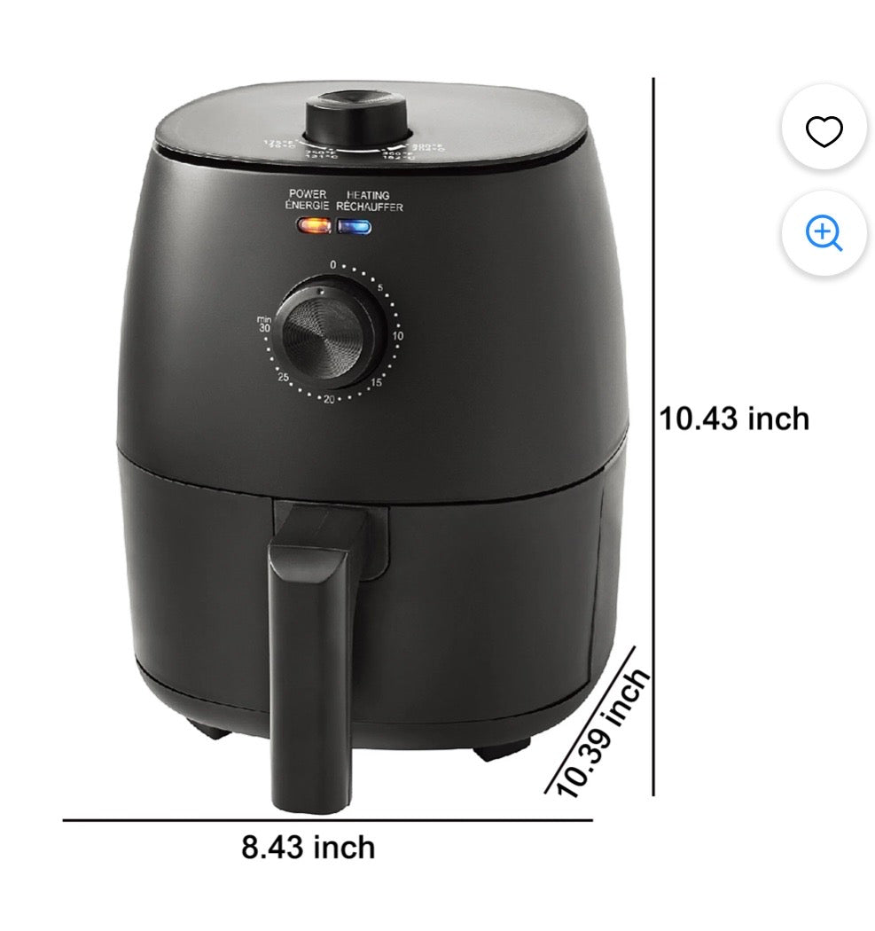 Compact Air Fryer – 2.2 Qt