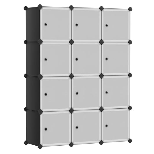 SONGMICS Modular Cube Storage Organizer – 12-Cube System