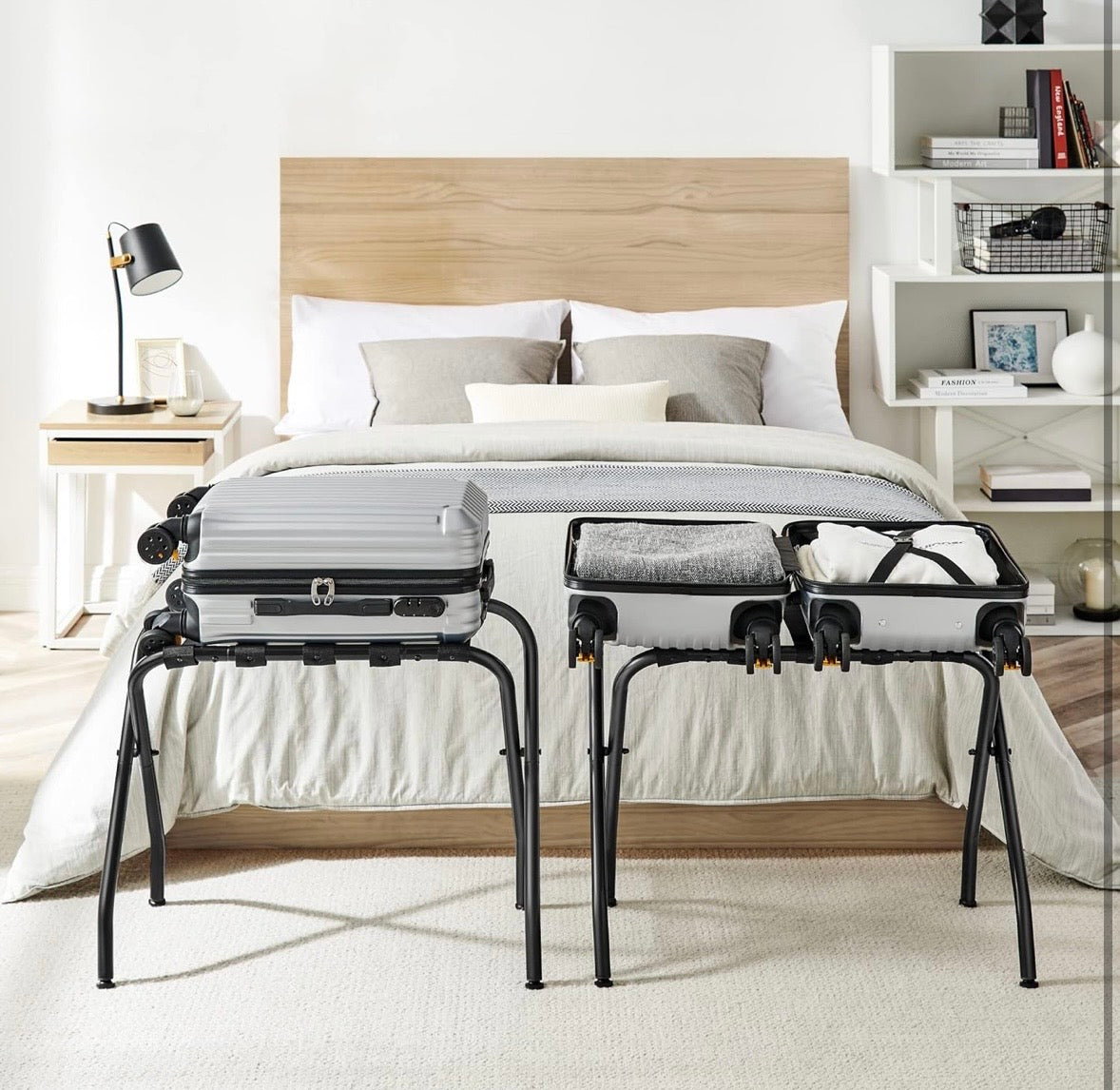 SONGMICS Folding Luggage Rack