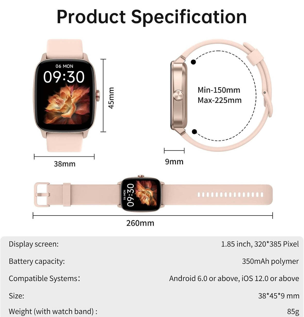 KIBFLE Bluetooth 5.3 Smart Watch with AI Voice & Fitness Tracking – Now Only $25