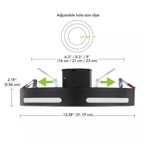 Flexinstall 10” Selectable LED Ceiling Light