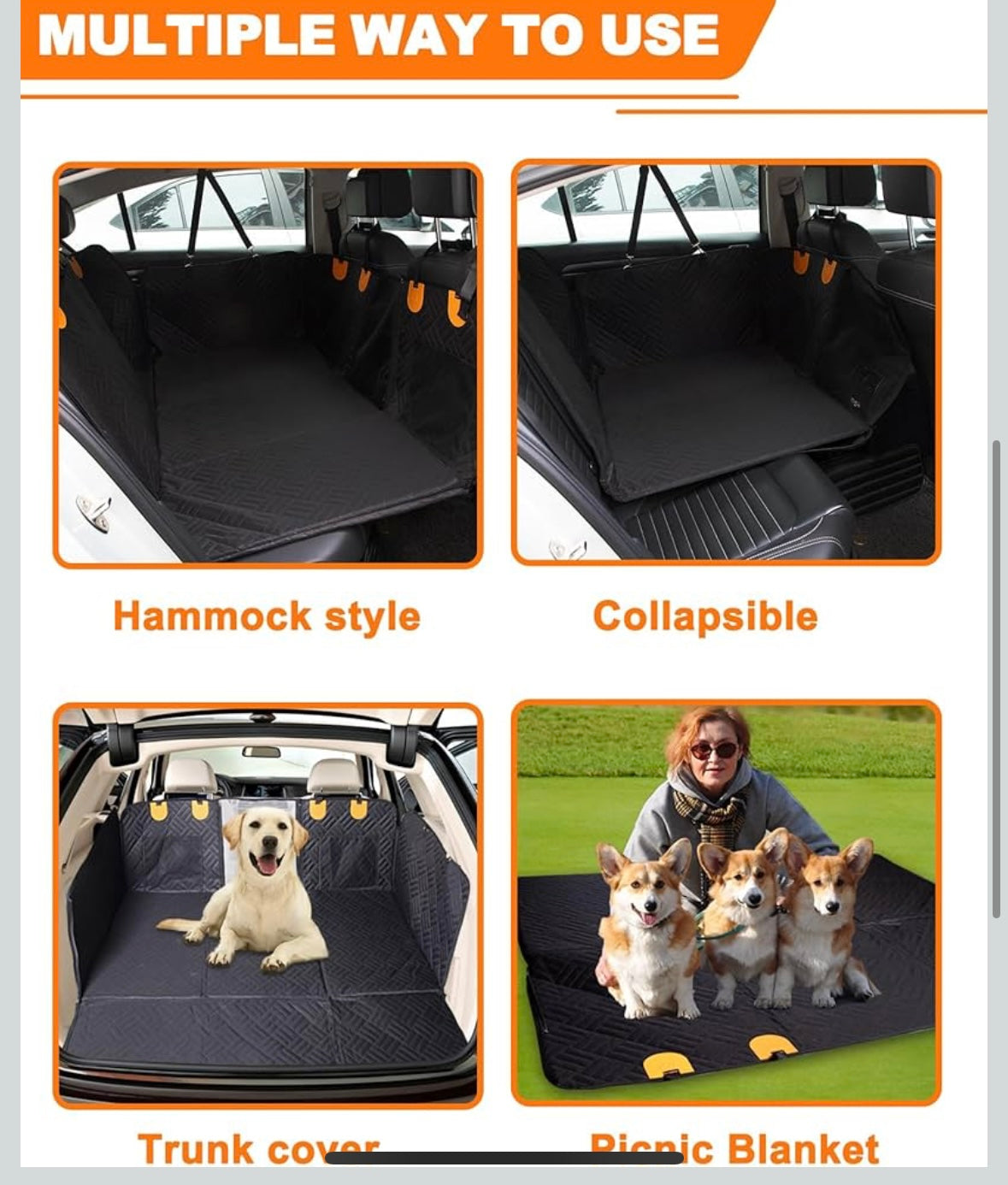 MIMIGLOO Universal Fit Pet Car Seat Cover – Only $30!
