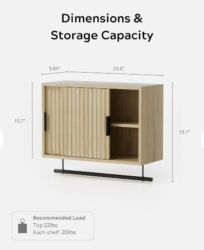 Wall-Mounted Bathroom Storage Cabinet