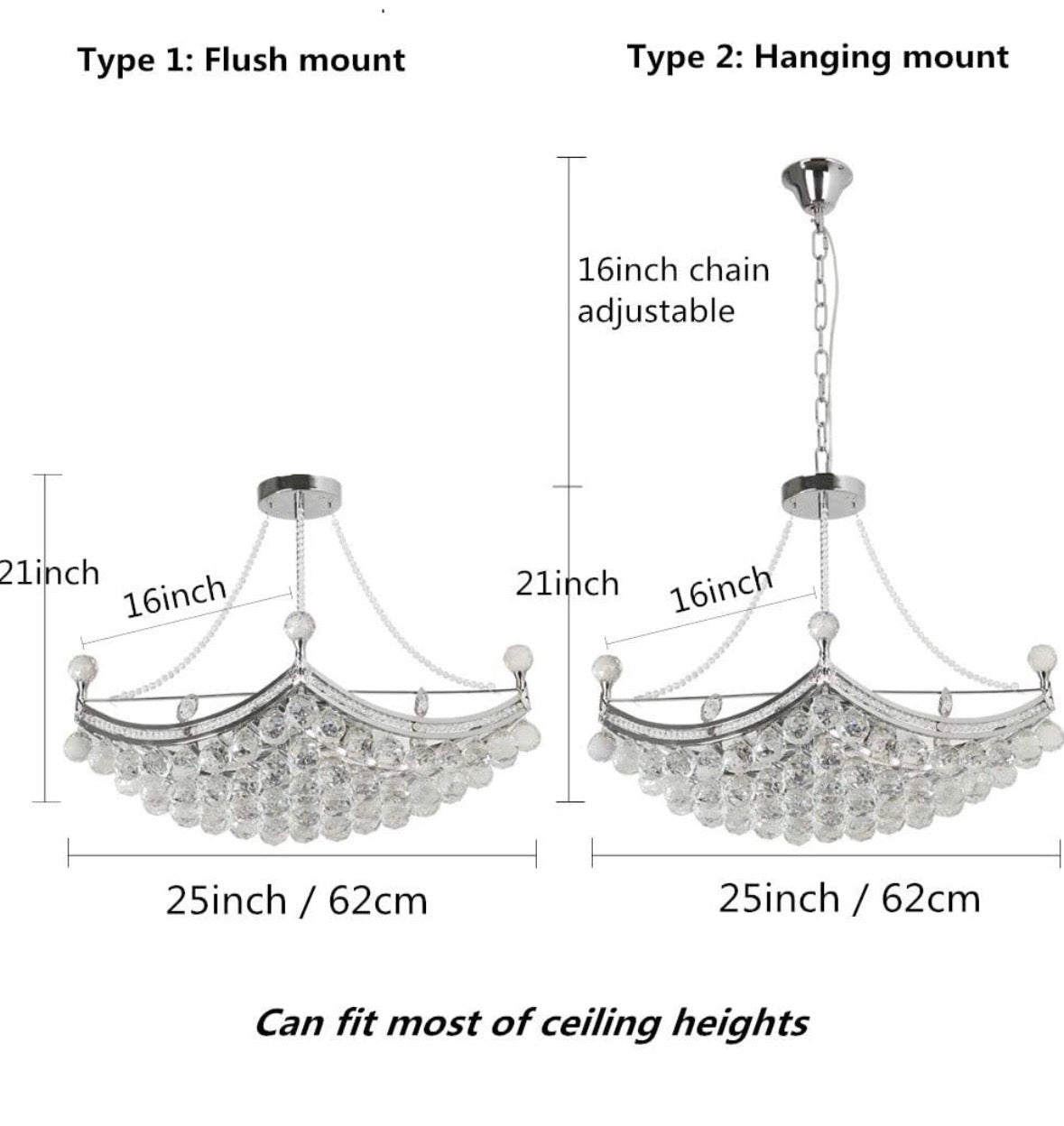 Modern Luxury Crystal Chandelier