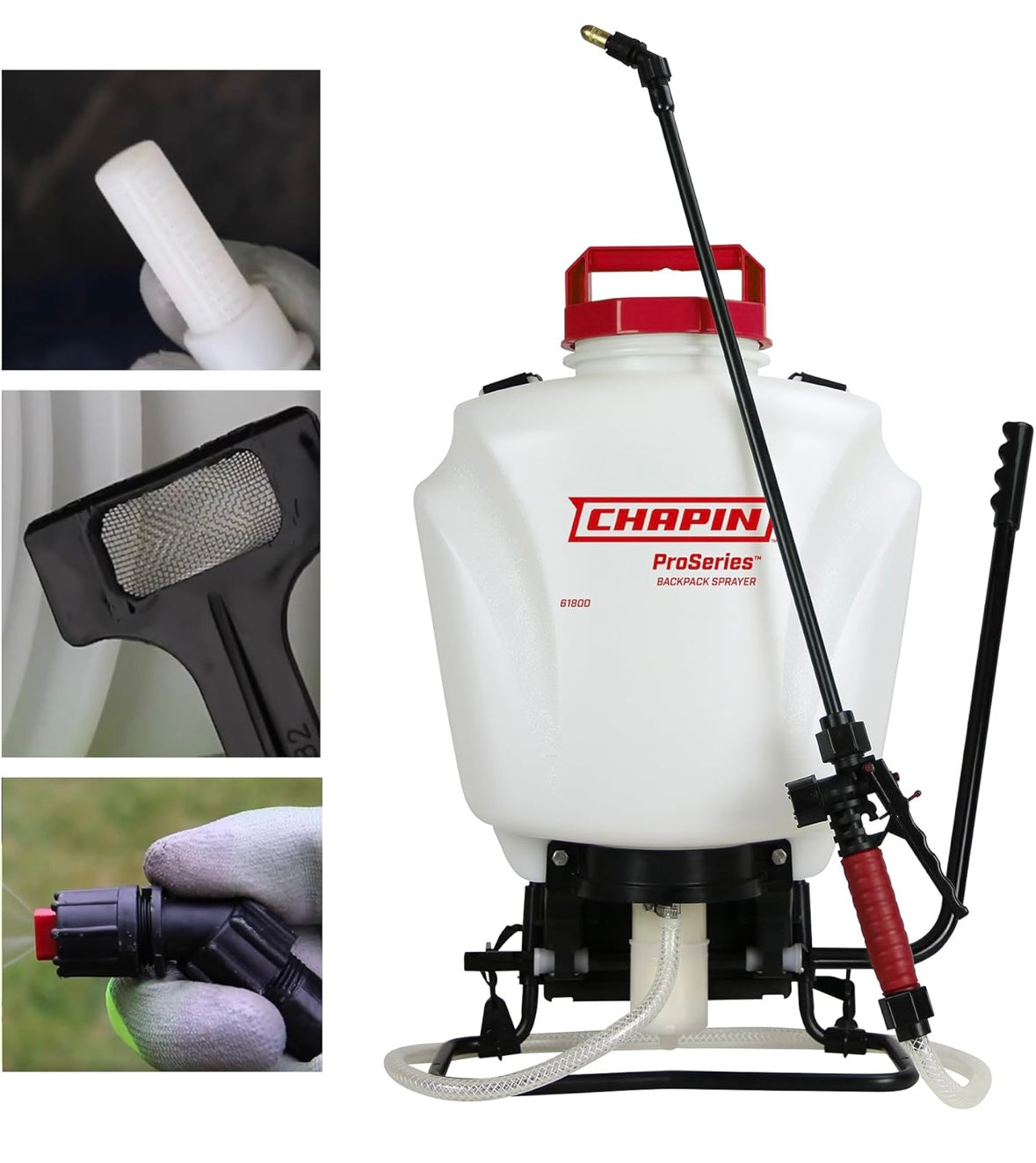NEW – Chapin 4-Gallon Professional Backpack Sprayer – Adjustable Nozzle & Padded Straps