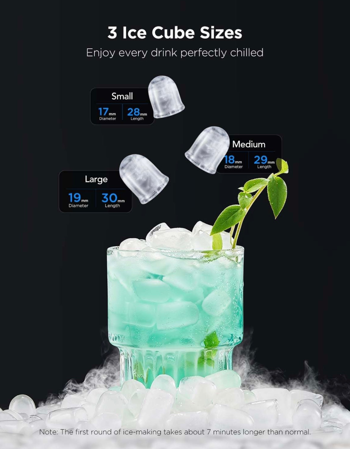 NEW – GoveeLife Smart Countertop Ice Maker (Model H717D) – Wi-Fi App & Voice Control