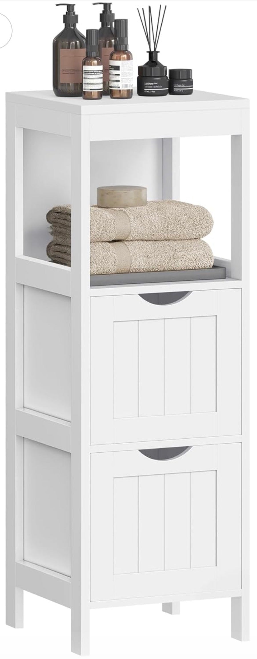 VASAGLE Slim Freestanding Bathroom Storage Cabinet