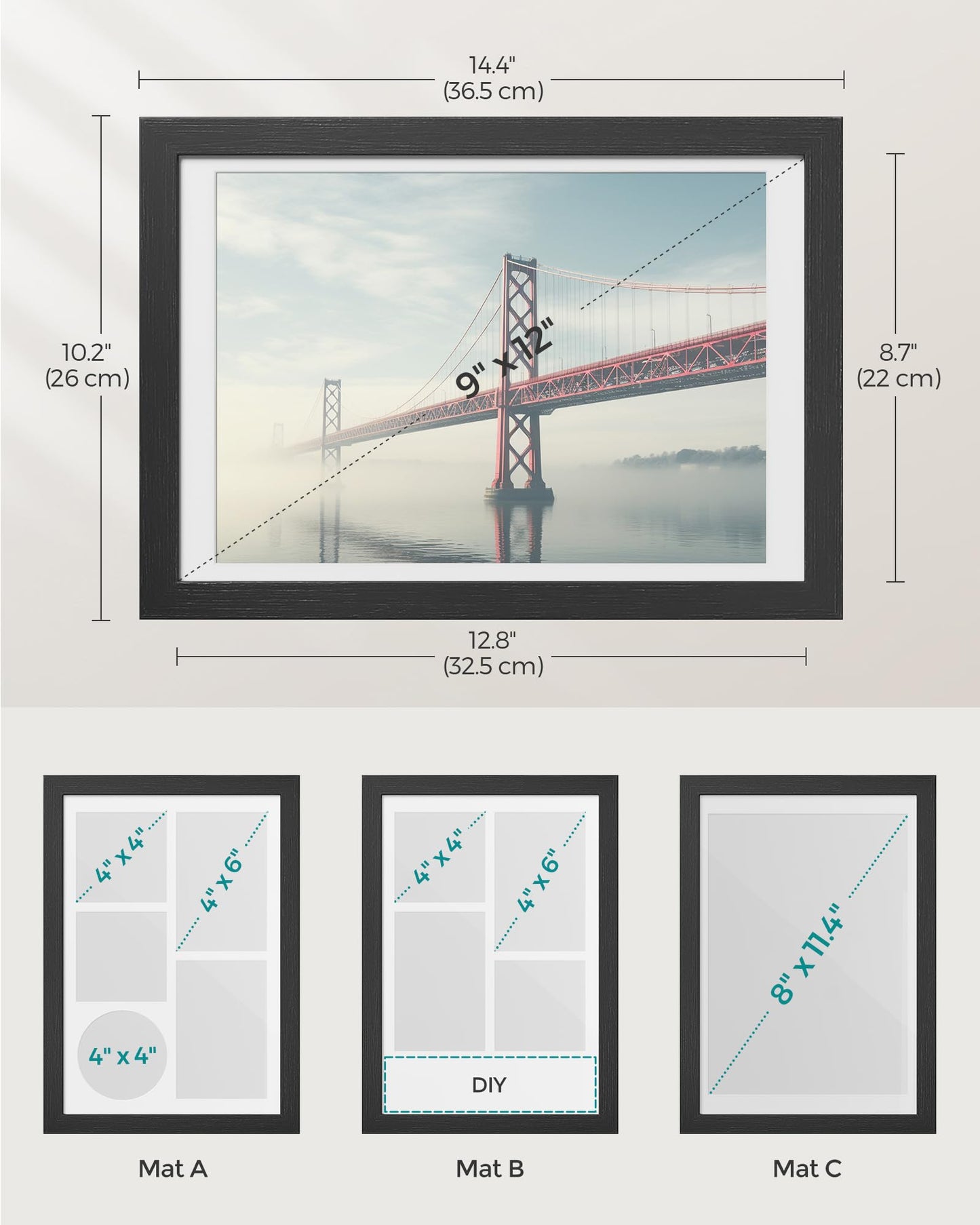 SONGMICS Collage Picture Frame Set (2-Pack)