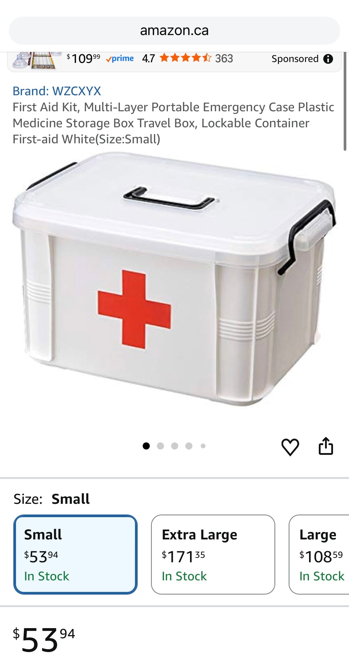 Portable Double-Layer Medicine Storage Box