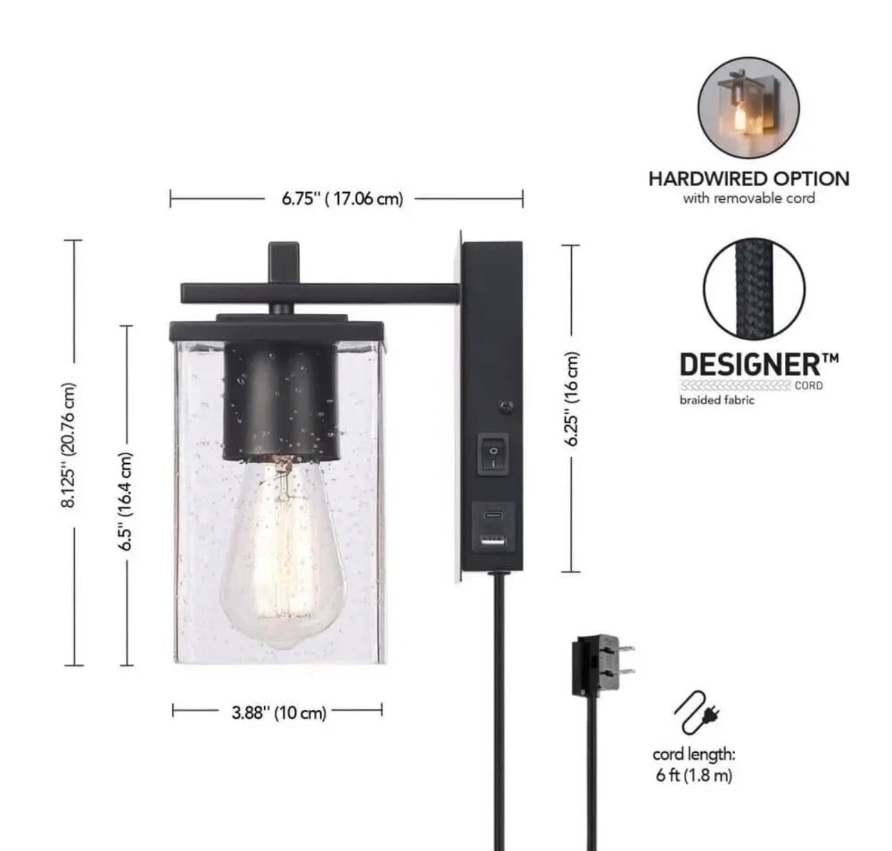 Globe Electric Barrett Wall Sconce