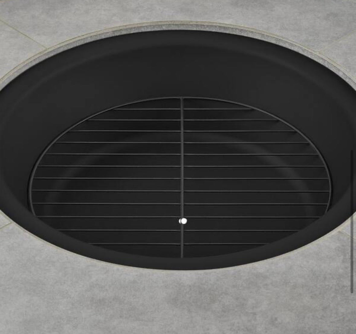 Whitfield 38” Wood Burning Fire Pit – Ceramic Tile Top Outdoor Table