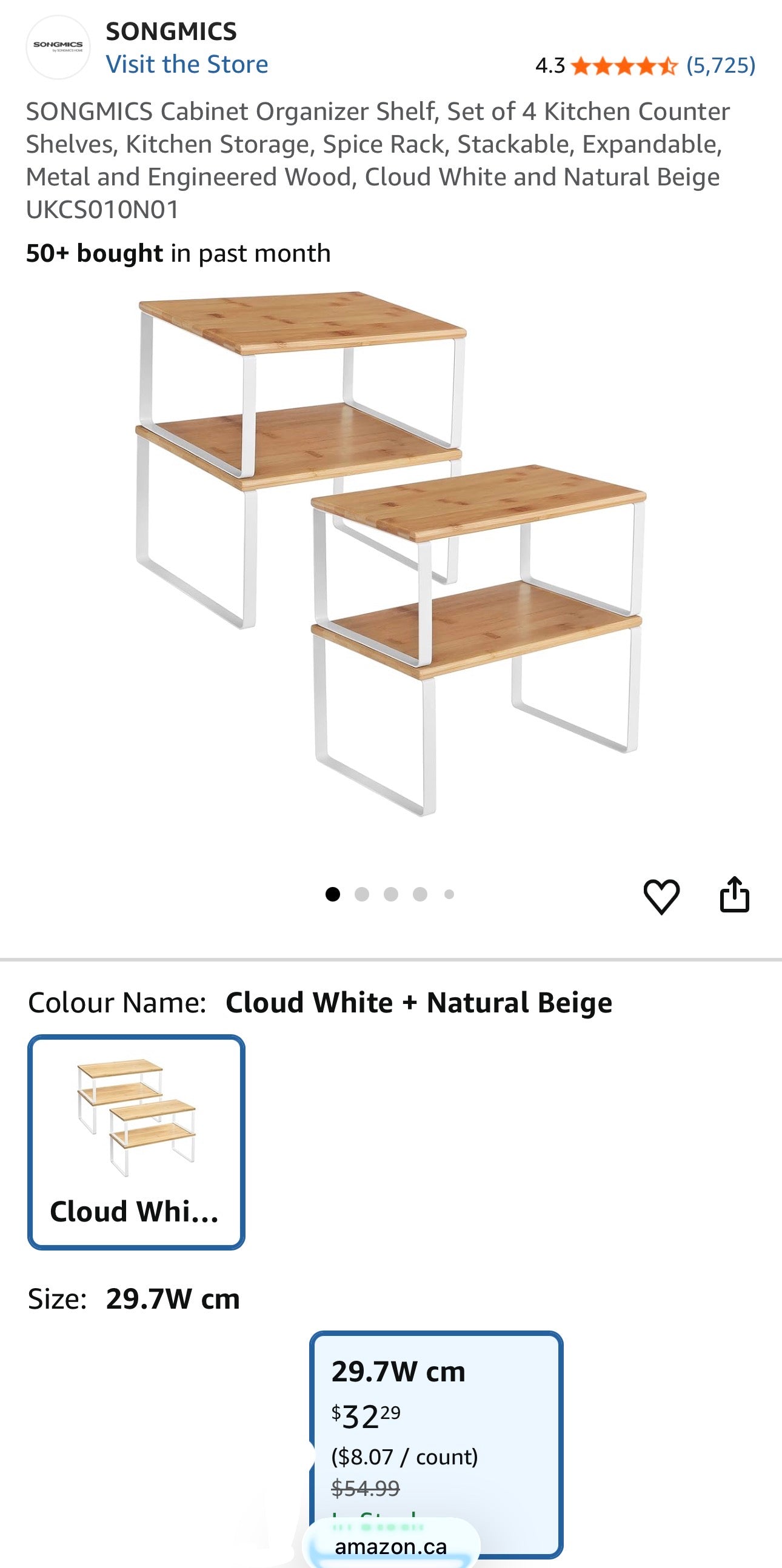 Expandable Kitchen Counter Organizer Shelves