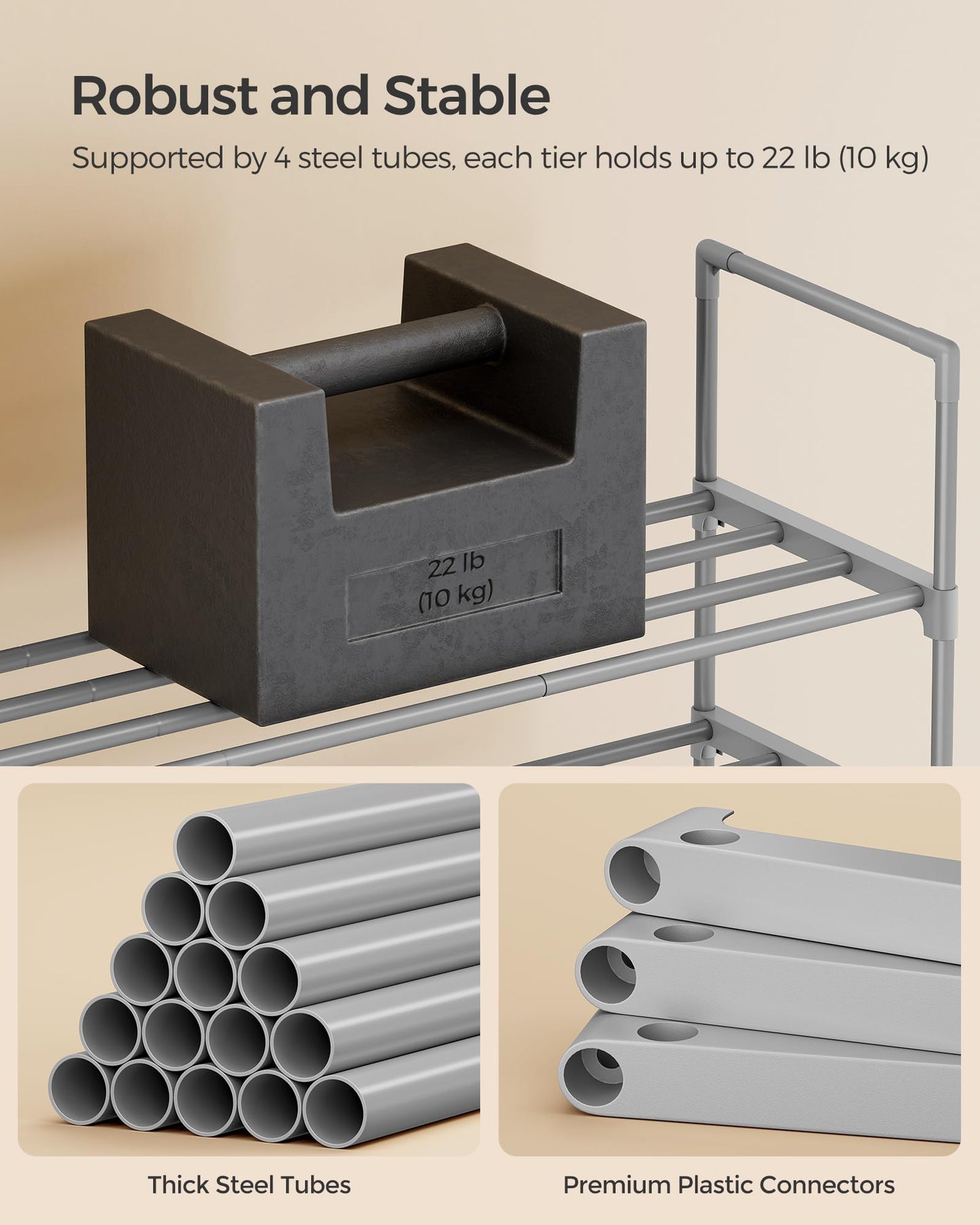 3-Tier Versatile Shoe Storage Rack