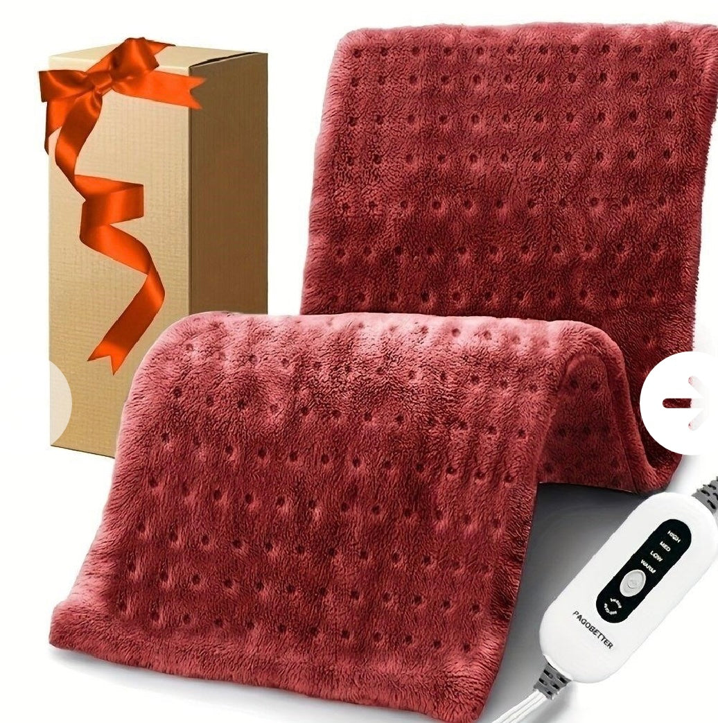 Multi-Temperature Electric Heating Pad – Soft Flannel Hot Compress Therapy Pad