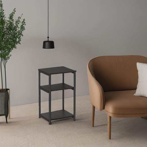 VASAGLE 3-Tier Industrial Side Table