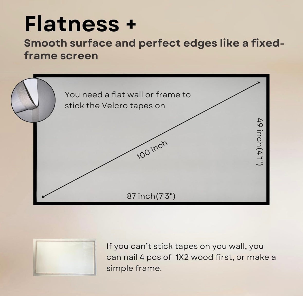 SilverMagic 100” Ambient Light Rejecting Projector Screen – 50% Off Clearance