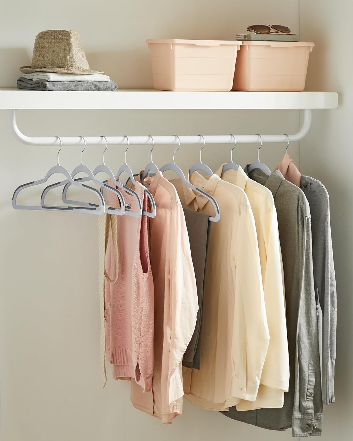 SONGMICS Non-Slip Slim Hangers – 50 Pack